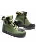 olive green/black/orange
