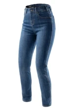 Jeansy motocyklowe damskie Rebelhorn Classic Mono niebieskie + Gratisy